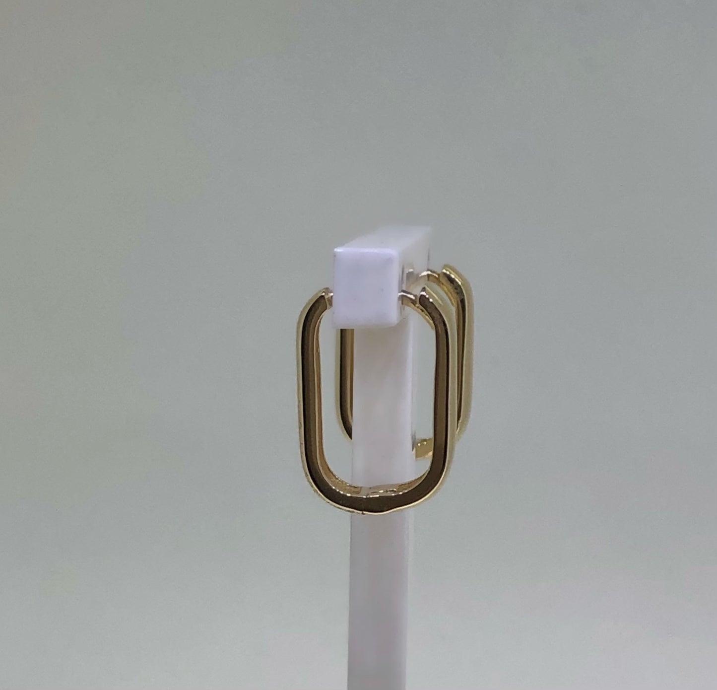 9K Yellow Gold Paper Clip Huggies