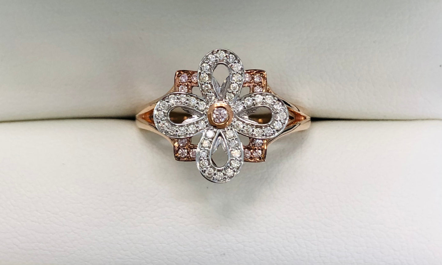Pink Caviar Argyle Diamond Ring