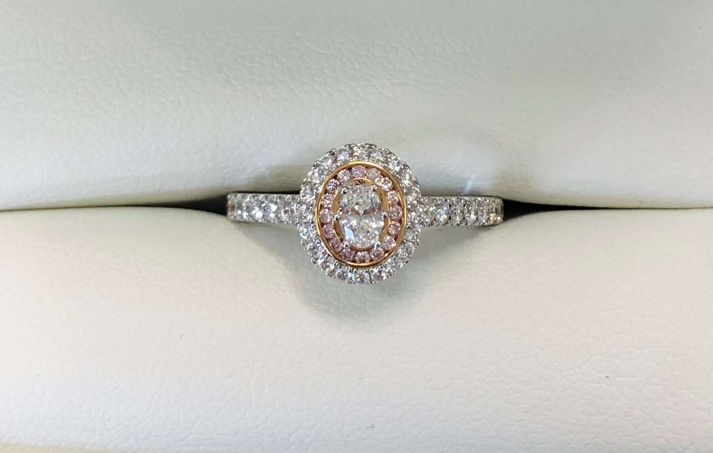 Pink Caviar Argyle Diamond Engagement Ring