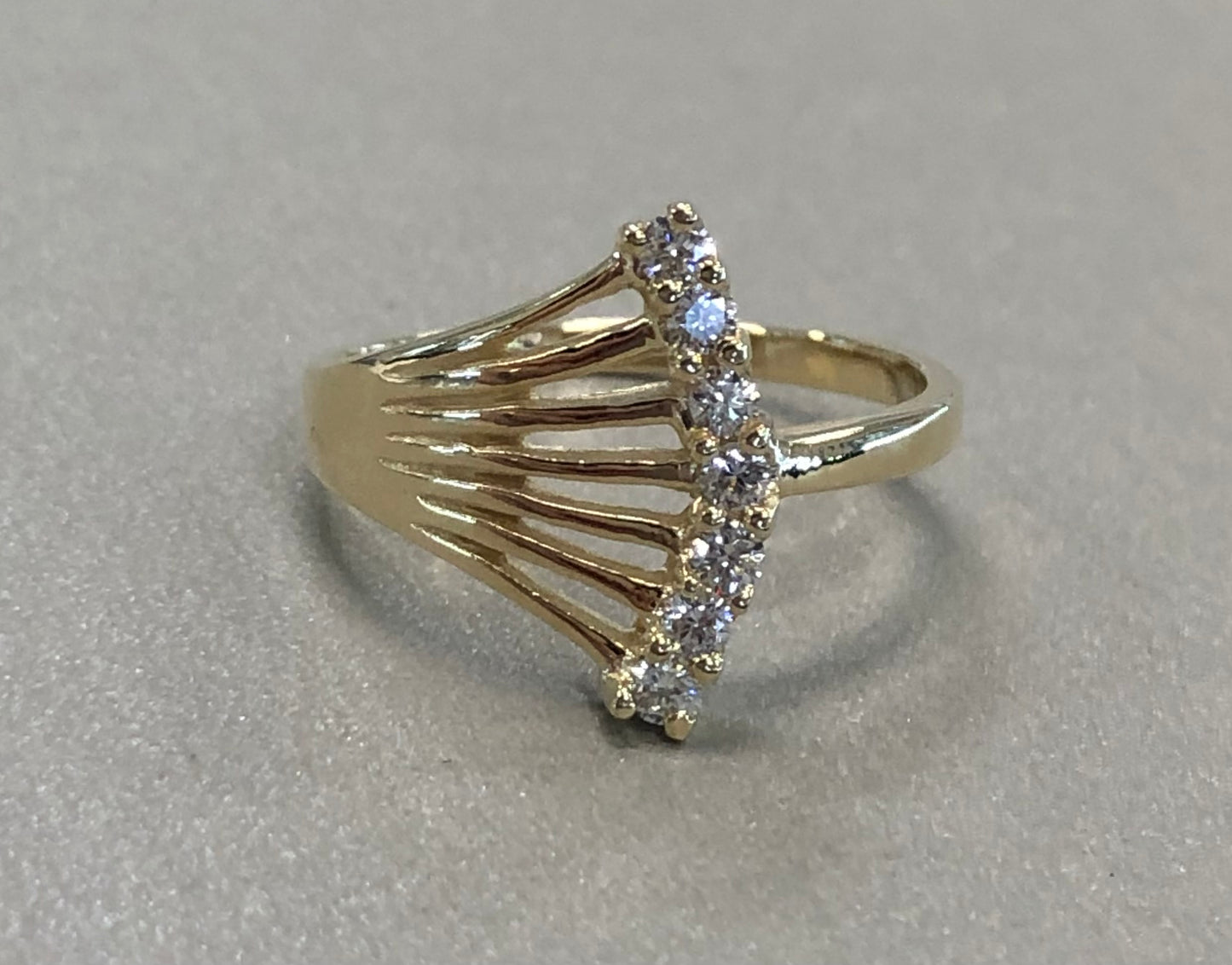 Diamond Swirl Dress Ring