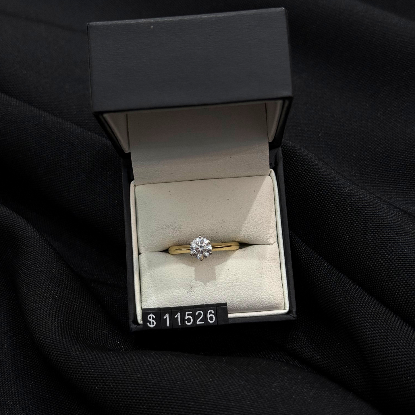 Solitaire Brilliant Cut Natural Diamond Engagement Ring