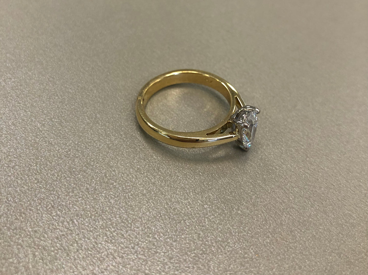 Solitaire Pear Laboratory Grown Diamond Engagement Ring
