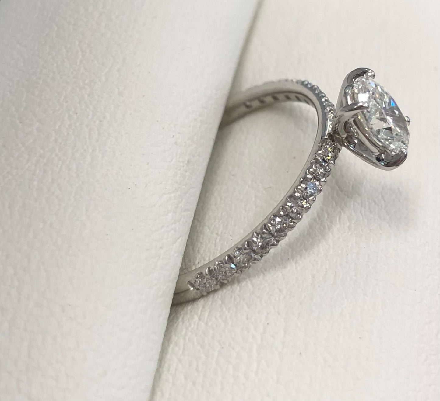 Oval Natural Diamond Engagement Ring