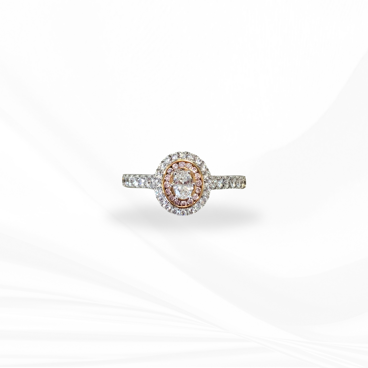 Pink Caviar Argyle Diamond Engagement Ring