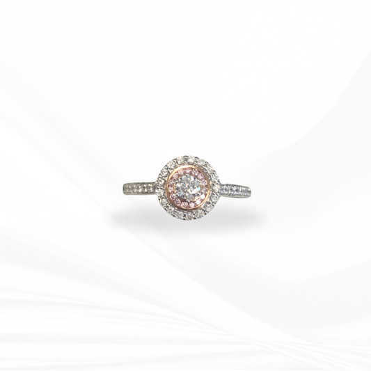 Pink Caviar Argyle Diamond Engagement Ring