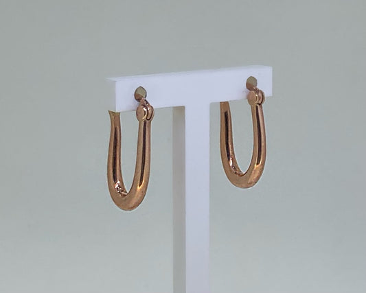 9K Rose Gold Small Hoops
