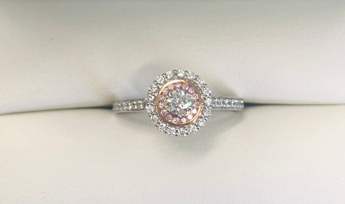 Pink Caviar Argyle Diamond Engagement Ring