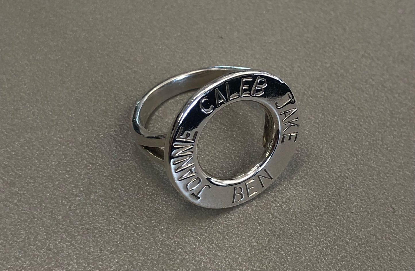 Sterling Silver Family Circle Ring