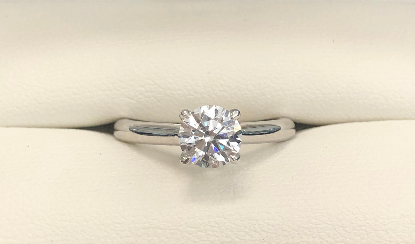 Solitaire Brilliant Cut Laboratory Grown Diamond Engagement Ring