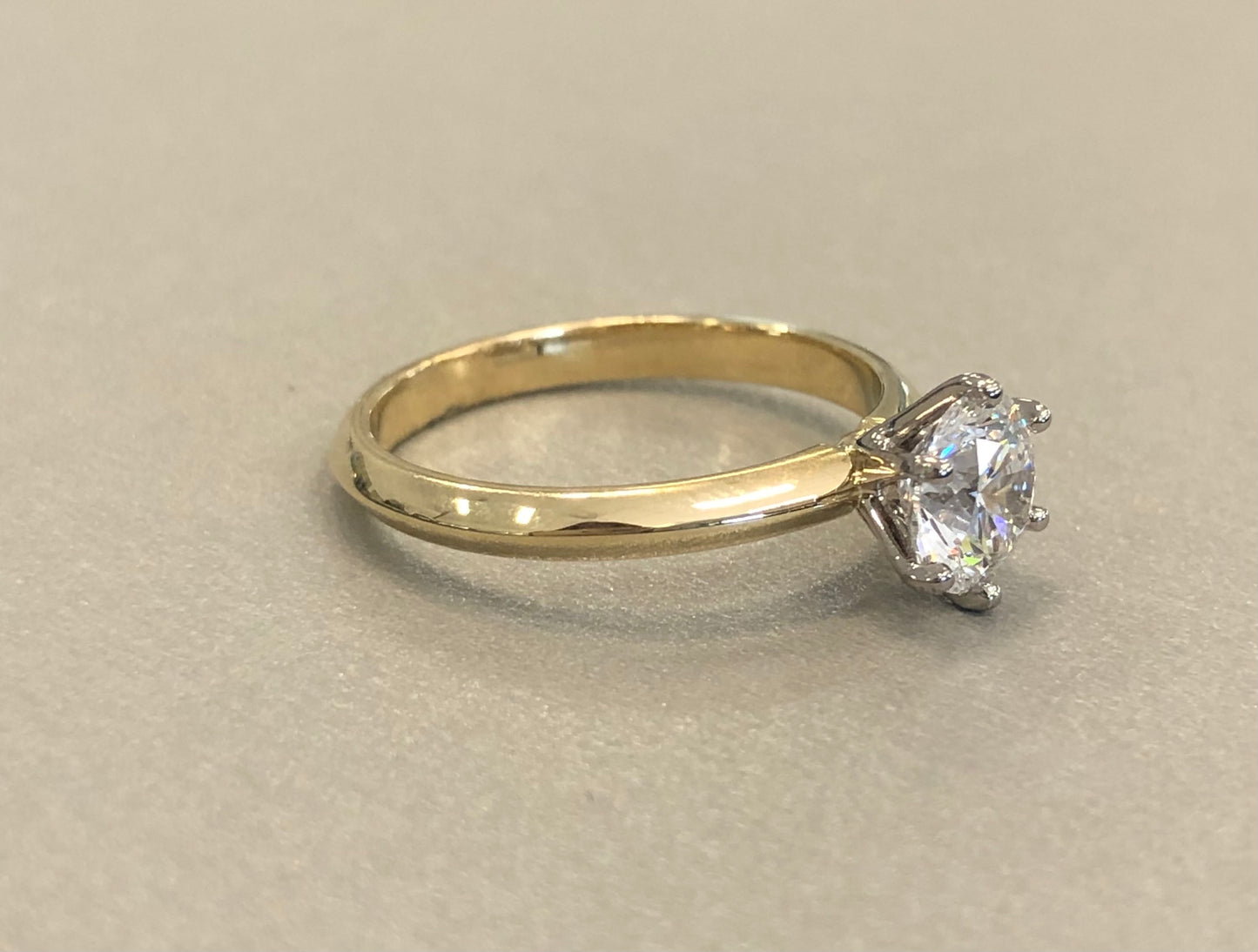 Solitaire Brilliant Cut Solitaire Laboratory Grown Diamond Engagement Ring