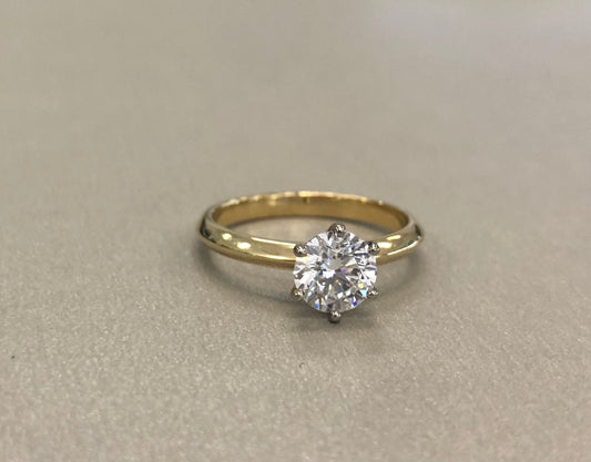 Solitaire Brilliant Cut Solitaire Laboratory Grown Diamond Engagement Ring